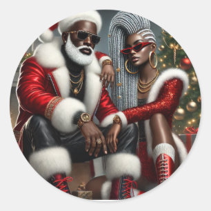 Holiday Royalty Classic Round Sticker