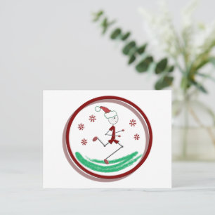 Holiday Runner Guy Postcard