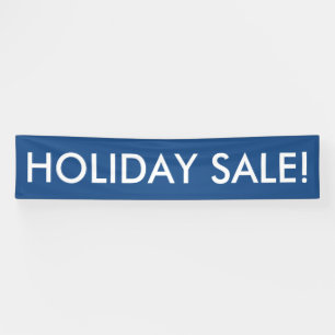 Holiday Sale customisable blue white banner