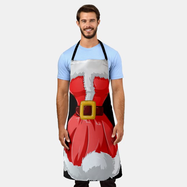 Holiday Santa Humour  Apron (Worn)