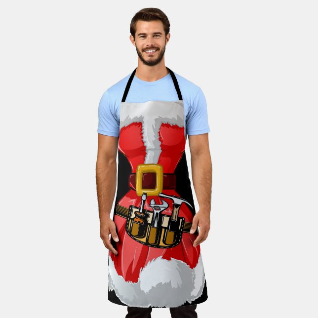 Holiday Santa Humour  Apron (Worn)