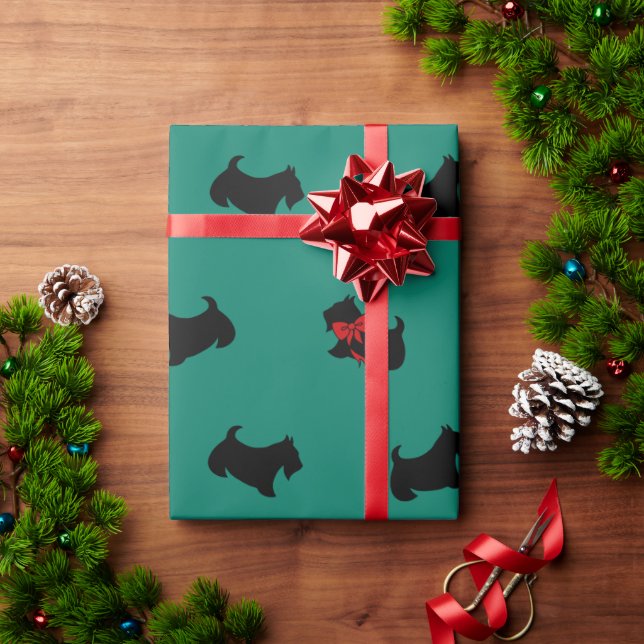 Holiday Scottish Terriers Wrapping Paper (Holiday Gift)