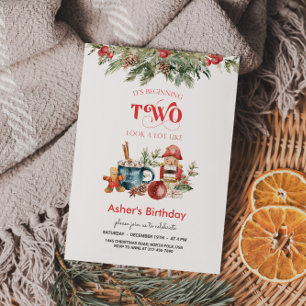 Holiday Season 2nd Birthday  Invitation