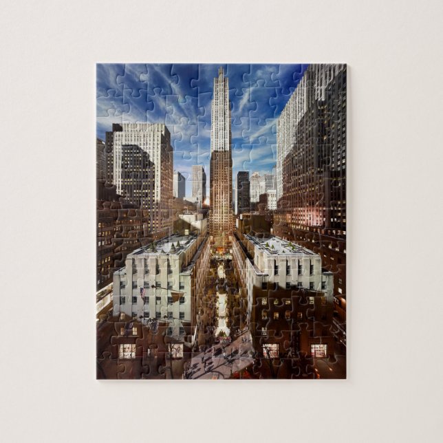 Holiday Season at Rockefeller Center Jigsaw Puzzle (Vertical)