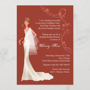 Holiday Season - Bridal Shower Invitation