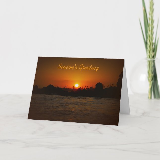 Holiday Season Greeting Cards-Soothing Sunset (Front)