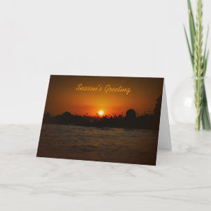 Holiday Season Greeting Cards-Soothing Sunset Card