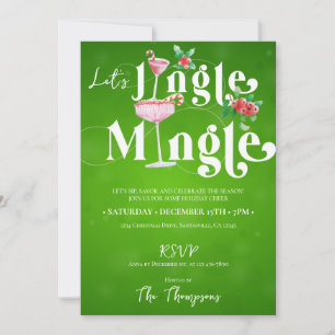 Holiday Season Jingle Mingle Xmas Christmas Party Invitation