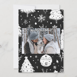 Holiday Season Modern Christmas Holiday Photo Card