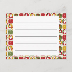 Holiday Season Recipe Card