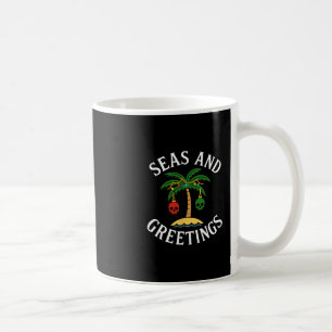 Holiday Seasons Greetings Pun Pirate Saying Cruise Coffee Mug