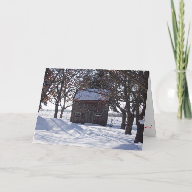 “Holiday Shed" Christmas Card (Front)