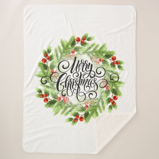 Holiday Sherpa Blanket (Front)