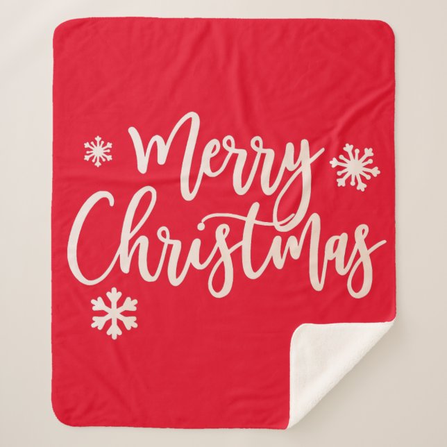 Holiday  sherpa blanket (Front)