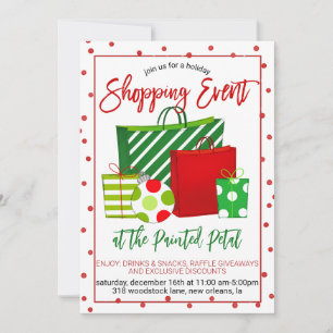 Holiday Shopping Event Invitation