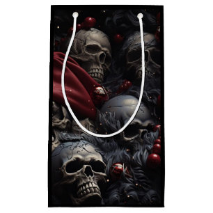 Holiday Skull Gift Bag (Black)