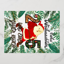 holiday slide postcard