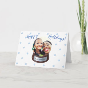 Holiday Snow Globe Photo Card