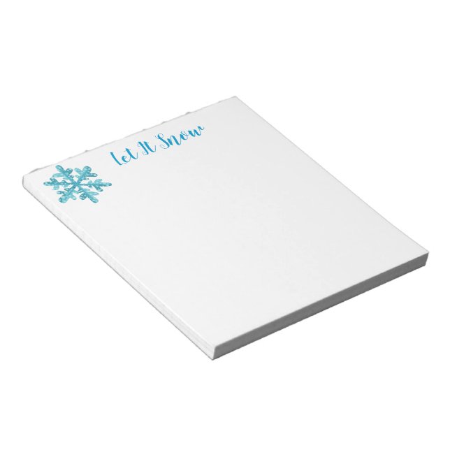 Holiday Snowflake Notepad (Angled)