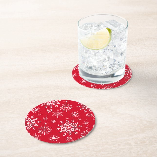 Holiday Snowflake Paper Coaster (Insitu)