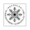 Holiday Snowflake Round Return Address