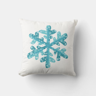Holiday Snowflake Throw Pillow