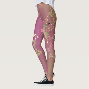 Holiday Snowflakes and Reindeer  Leggings