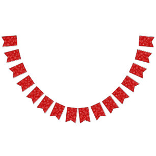 Holiday Snowflakes Banner Flags