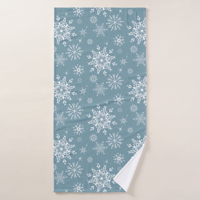 Holiday Snowflakes   Bath Towel (Bath Towel)