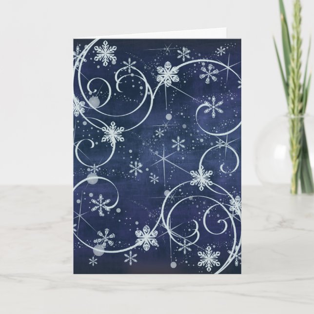 Holiday Snowflakes Card (Front)