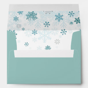 Holiday Snowflakes Card Envelope