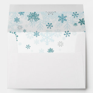 Holiday Snowflakes Card Envelope
