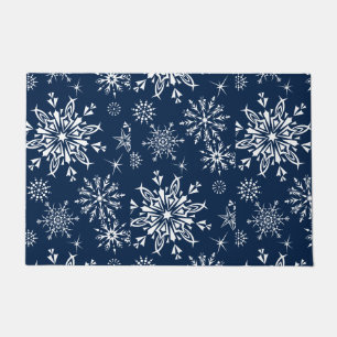 Holiday Snowflakes Doormat