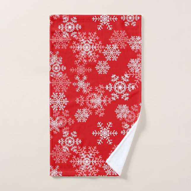 Holiday Snowflakes Hand Towel (Hand Towel)