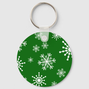 Holiday Snowflakes Key Ring