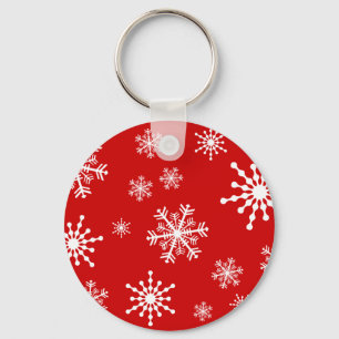 Holiday Snowflakes Key Ring