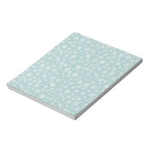Holiday Snowflakes Merry Christmas Notepad