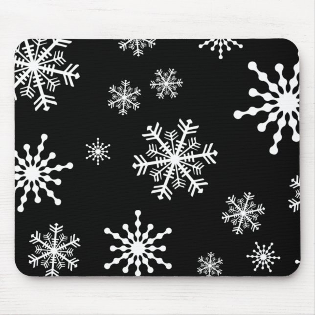 Holiday Snowflakes Mouse Pad (Front)