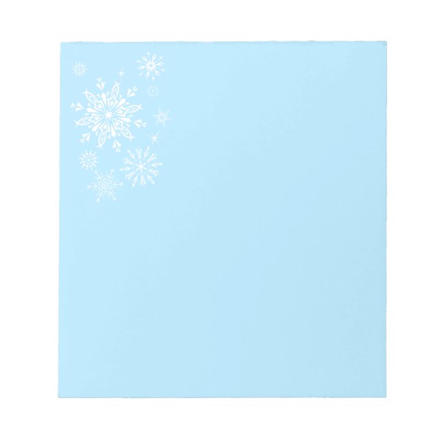 Holiday Snowflakes Notepad (Front)