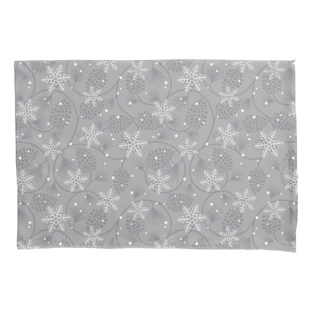 Holiday Snowflakes Pillowcase (Front)