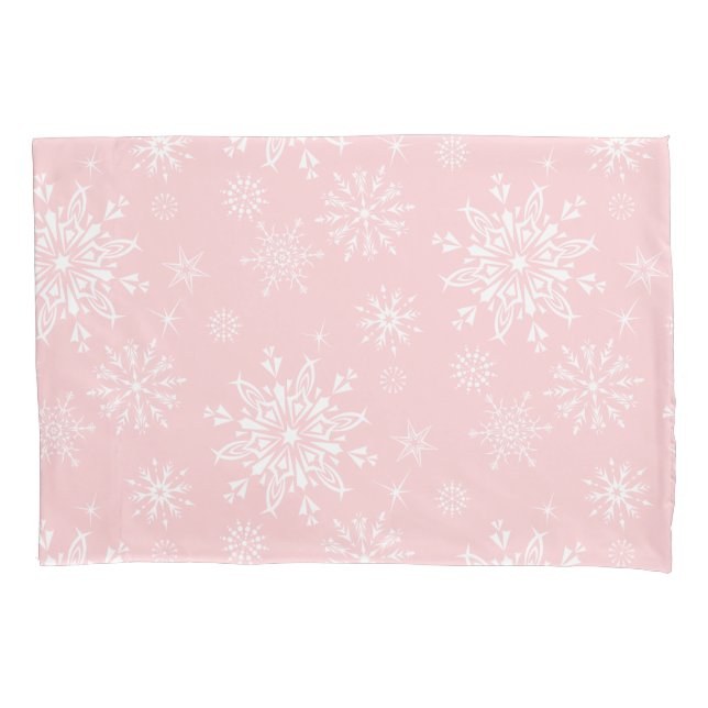 Holiday Snowflakes Pillowcase (Front)