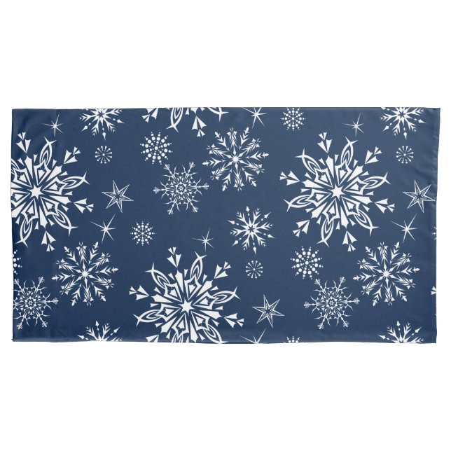Holiday Snowflakes Pillowcase (Front)
