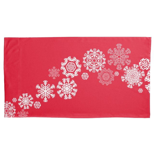 Holiday Snowflakes Pillowcase (Front)