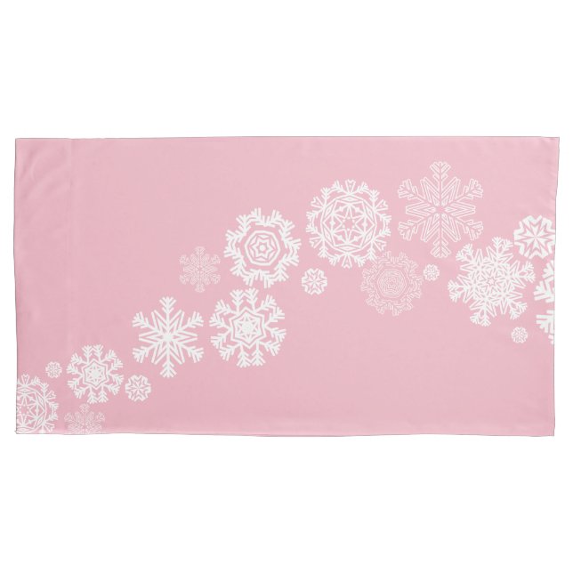 Holiday Snowflakes Pillowcase (Front)