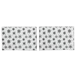 Holiday Snowflakes Pillowcase Set