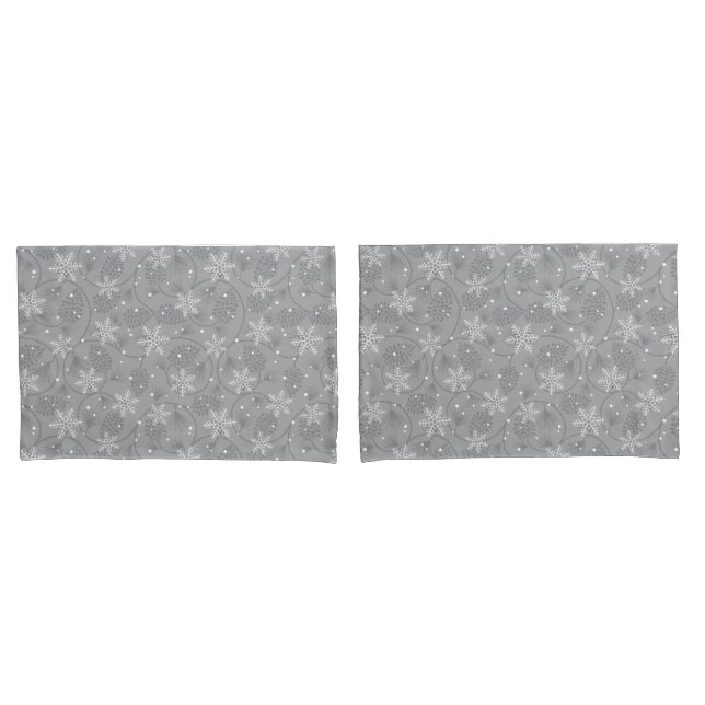 Holiday Snowflakes Pillowcase Set (Front-Set)