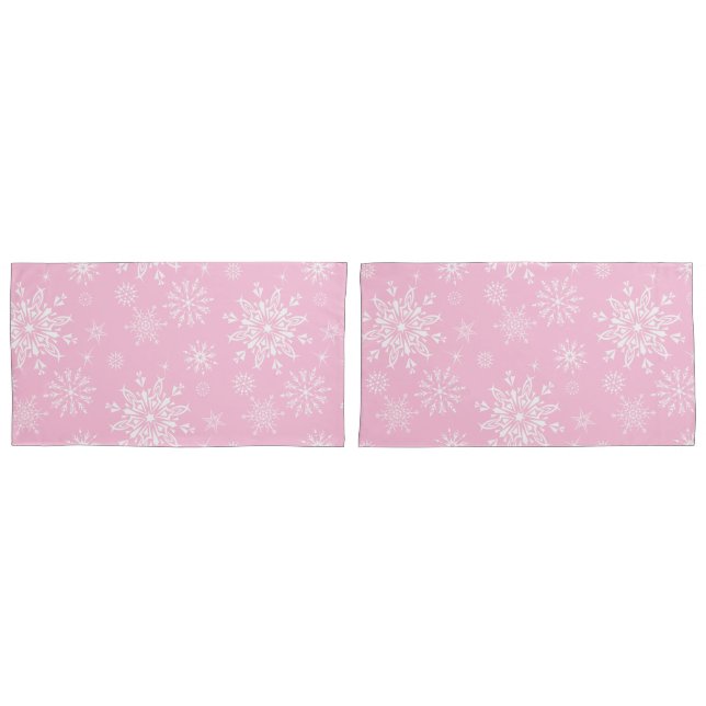Holiday Snowflakes Pillowcase Set (Front-Set)