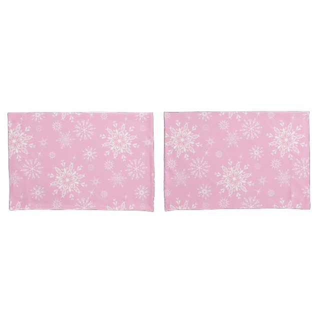Holiday Snowflakes Pillowcase Set (Front-Set)