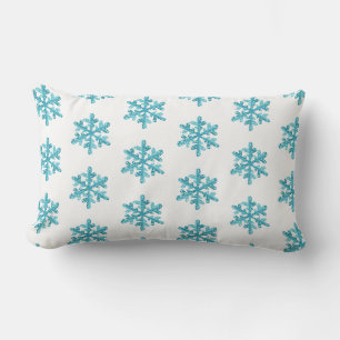 Holiday Snowflakes Throw Pillow