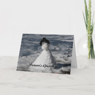 holiday snowman card